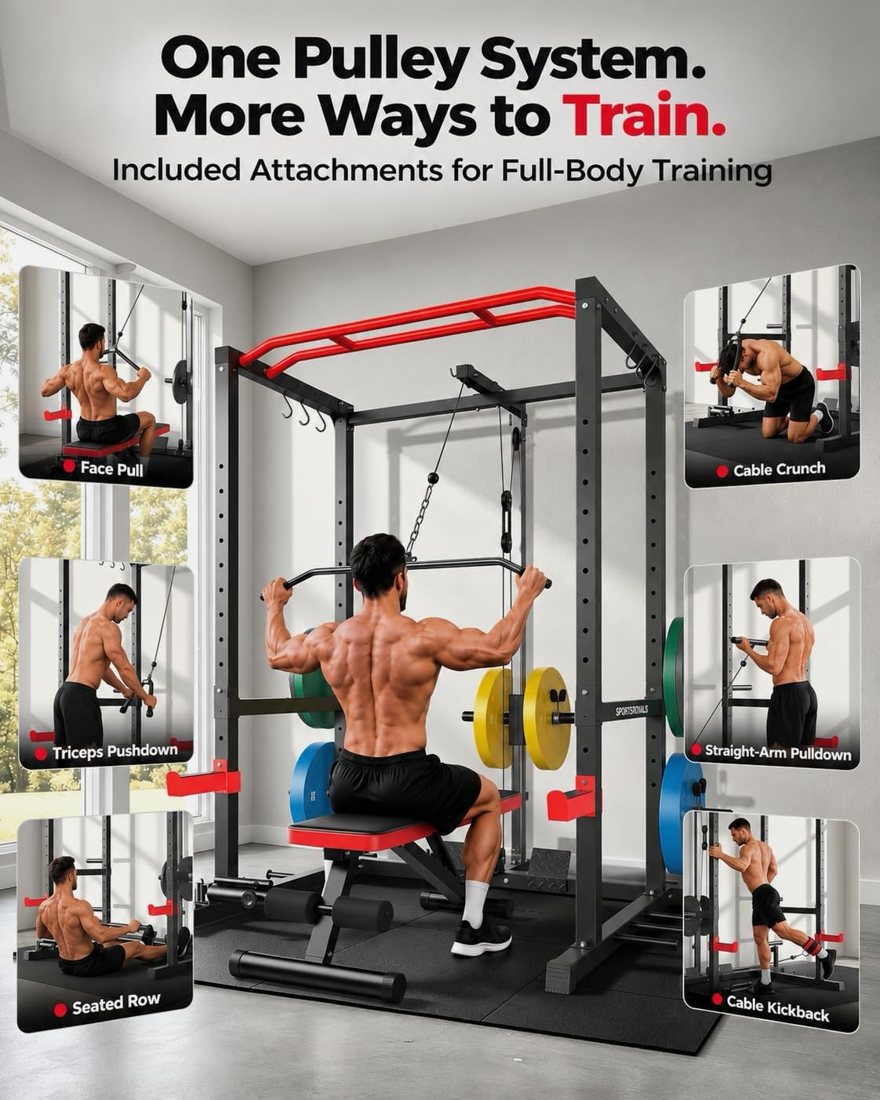 1200 lb Power Cage with LAT Pulldown view 5