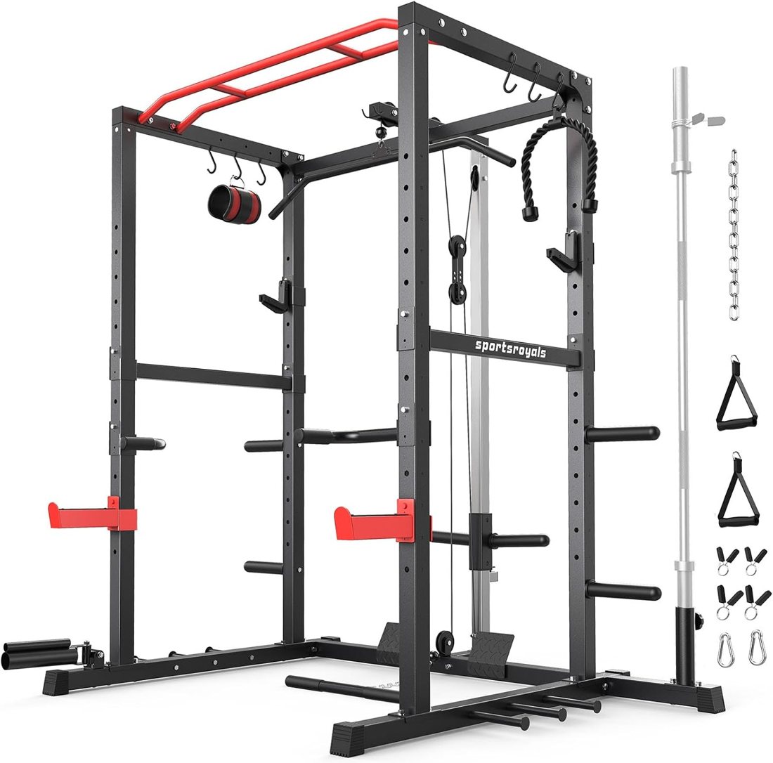 1200 lb Power Rack with 1:1 Pulley, Rack Only or 230 lb Set view 2