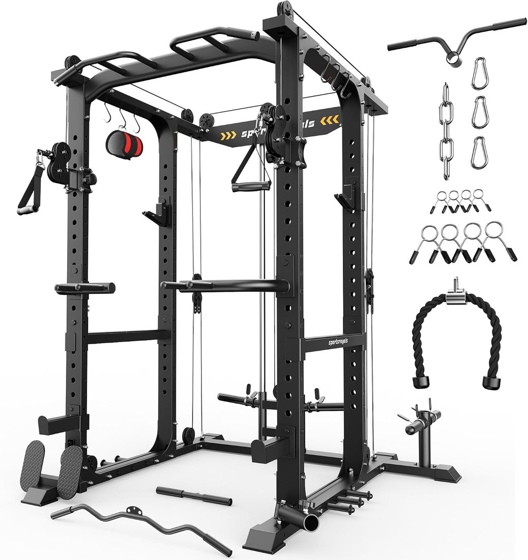 1600 lb Power Rack with Cable Crossover System view 2