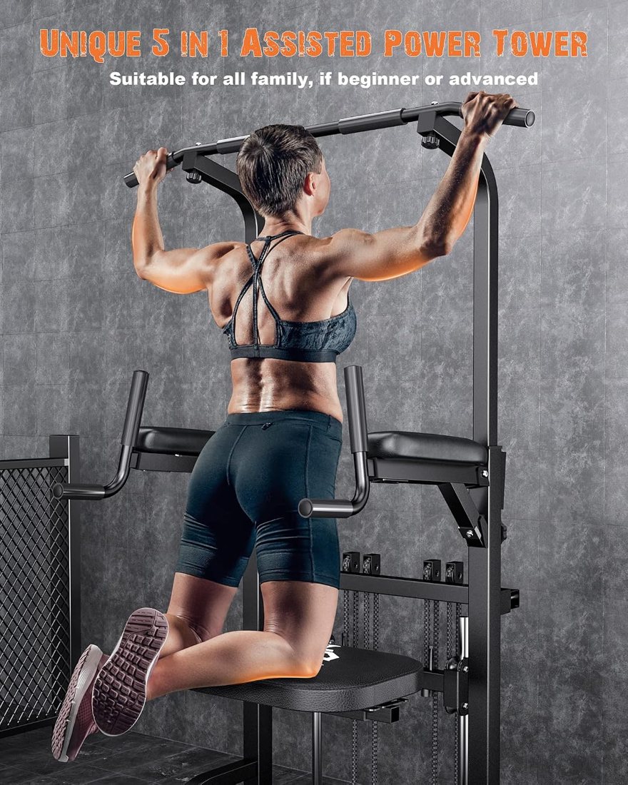5-in-1 Assisted Pull Up Bar Station, 450 lbs view 3