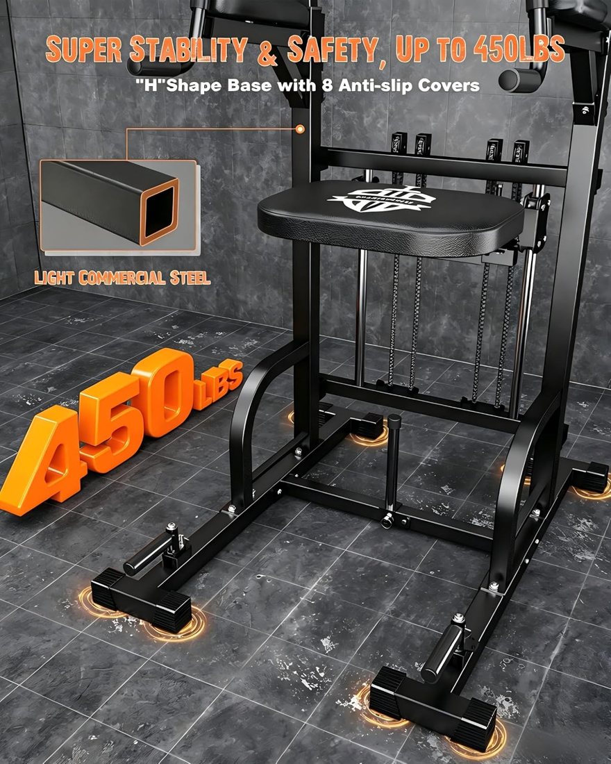 5-in-1 Assisted Pull Up Bar Station, 450 lbs view 4
