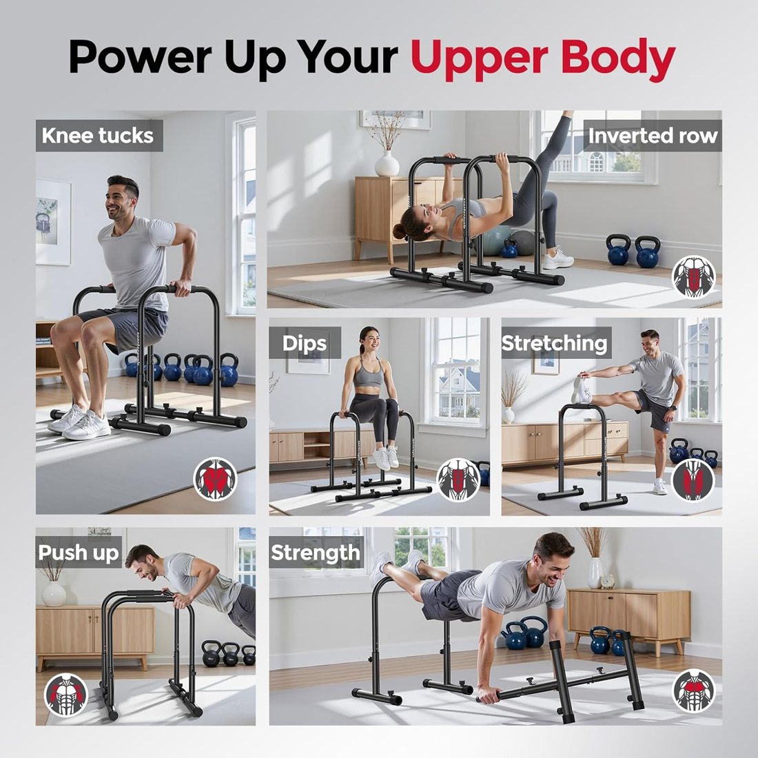 DP1 Dip Station with Dual-Side Base, 500 lbs view 5