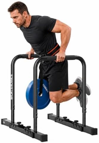 Sportsroyals DP2 heavy-duty dip station with shark-tooth width adjustment