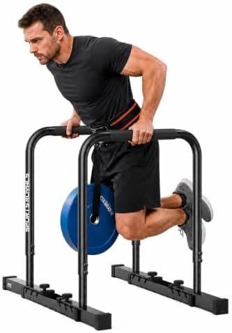Sportsroyals DP2 heavy-duty dip station with shark-tooth width adjustment