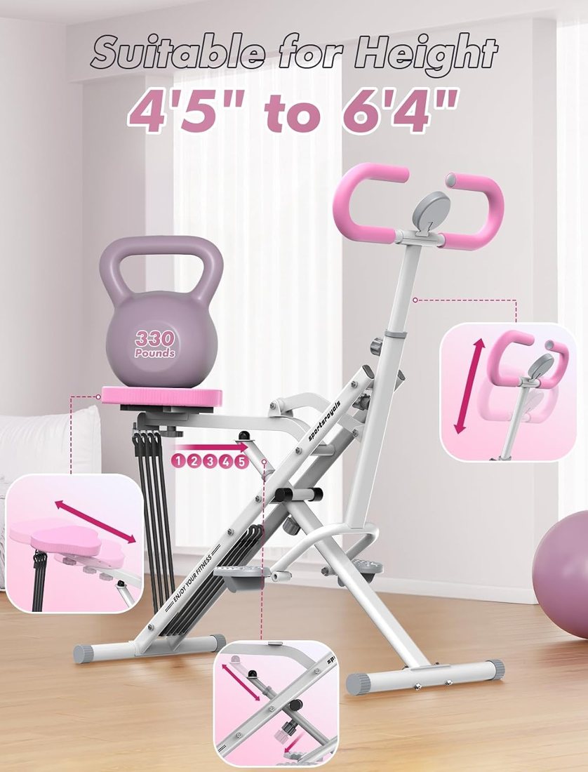DQ1 Deep Squat Machine, Glute Trainer view 6