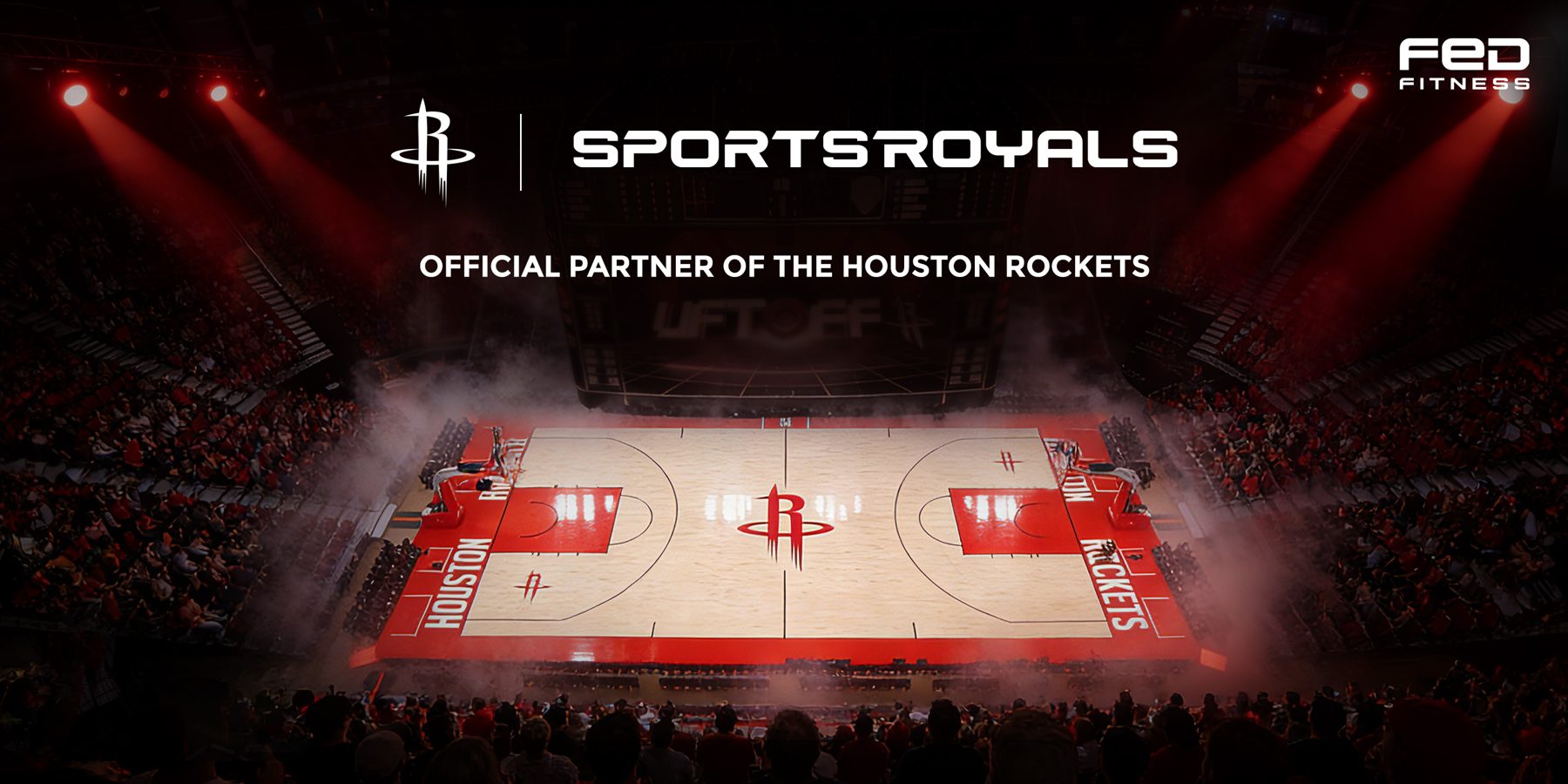 Sportsroyals and Houston Rockets partnership banner