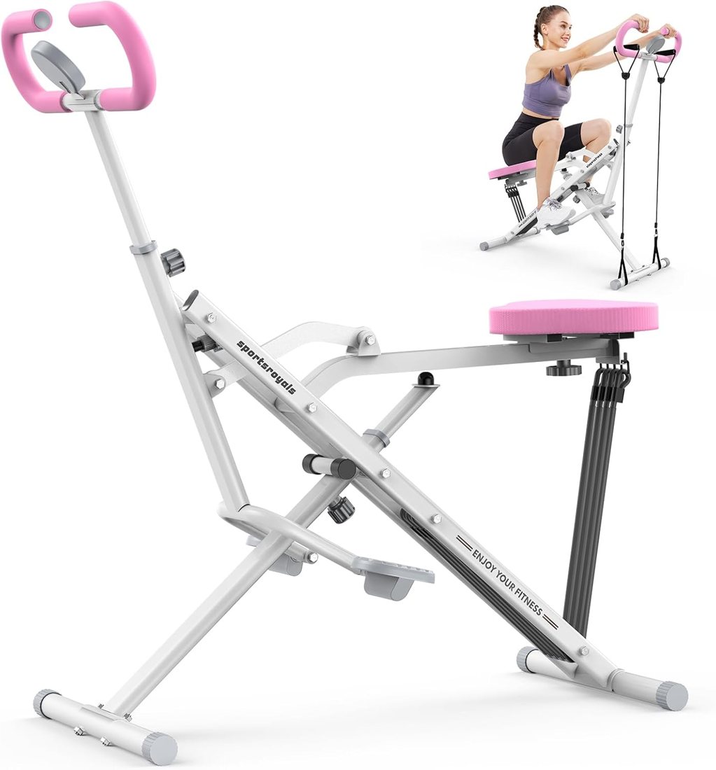 2-in-1 Squat Machine and Rower view 2