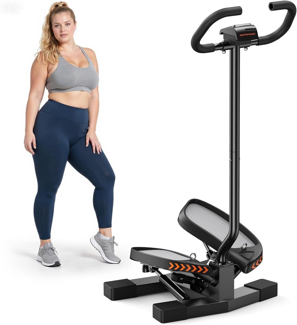 Twist Stair Stepper with U-Shaped Handlebar in use